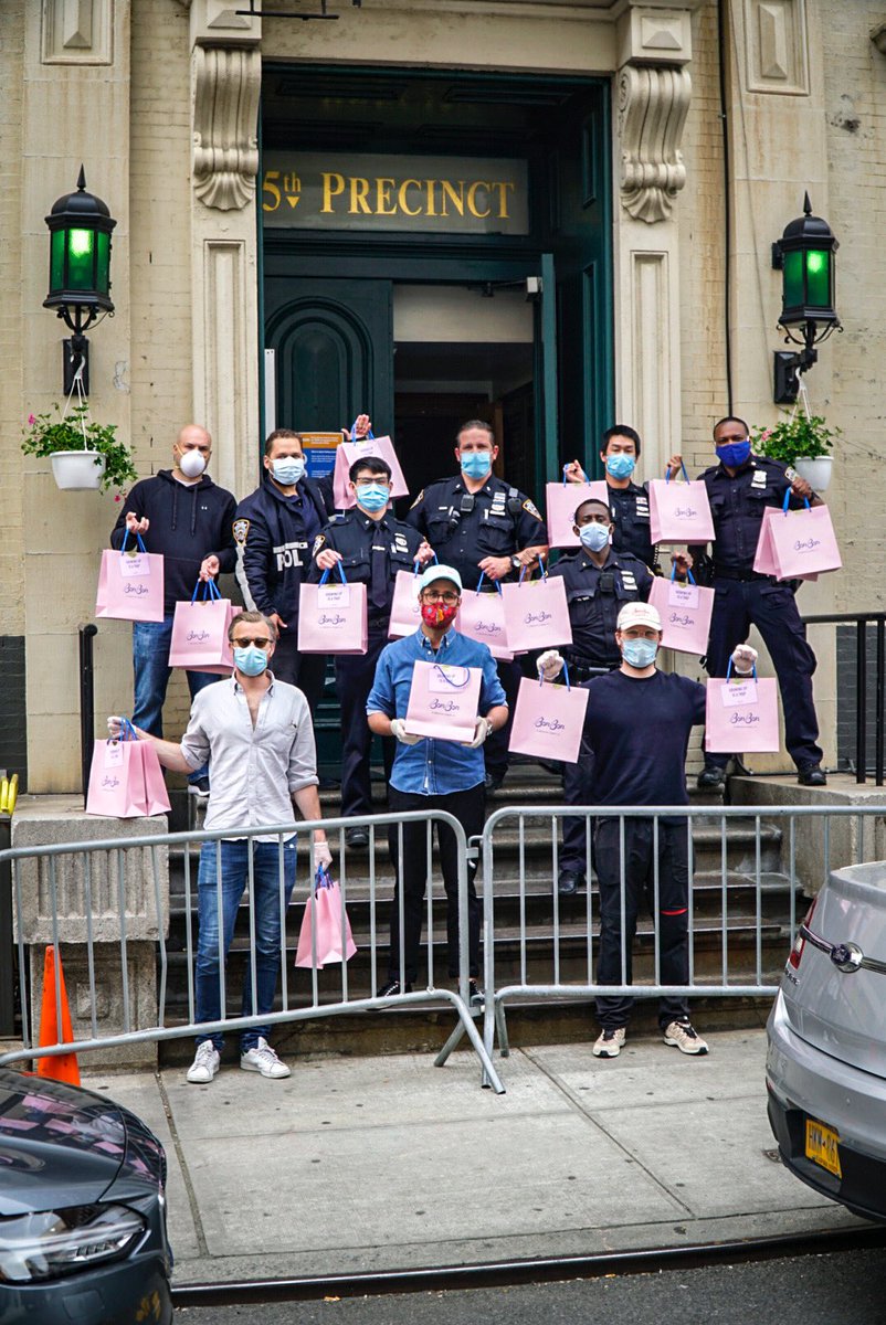 NYPD5Pct's tweet photo. Thank you to our community members for the sweets during these bitter times. Thank You to the great staff @ @bonbonnyc_ @VolvoCarUSA @volvocarsmanhattan
#FrontLineHeroes 🇺🇸 https://t.co/GevMlUTGH2