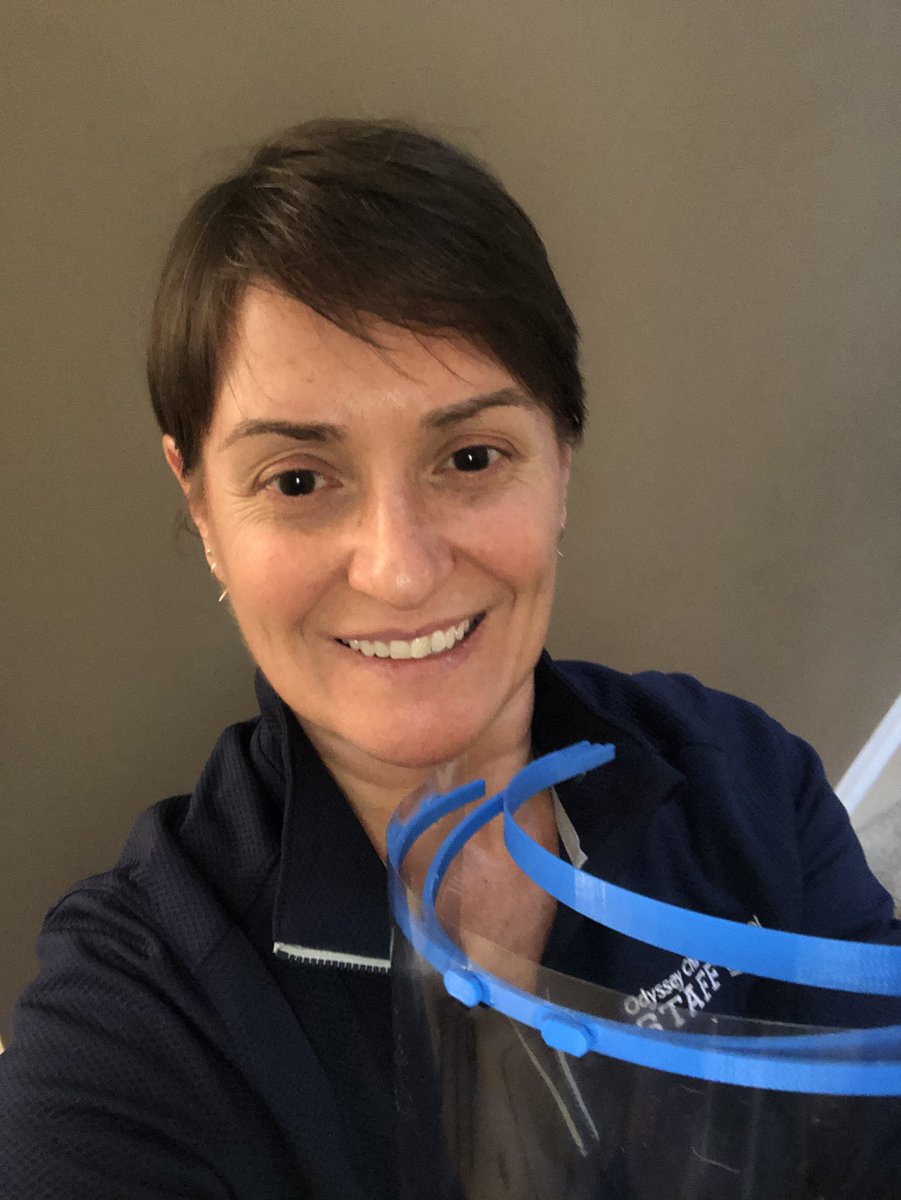 ChalimaS's tweet photo. 48 face shields and ear savers printed and donated to Christiana Care in collaboration with @EMentzelopoulou and her son Yianni. Thank you for coordinating this effort! @OCSDelaware @DWParks07 https://t.co/qRDM8a4Stq