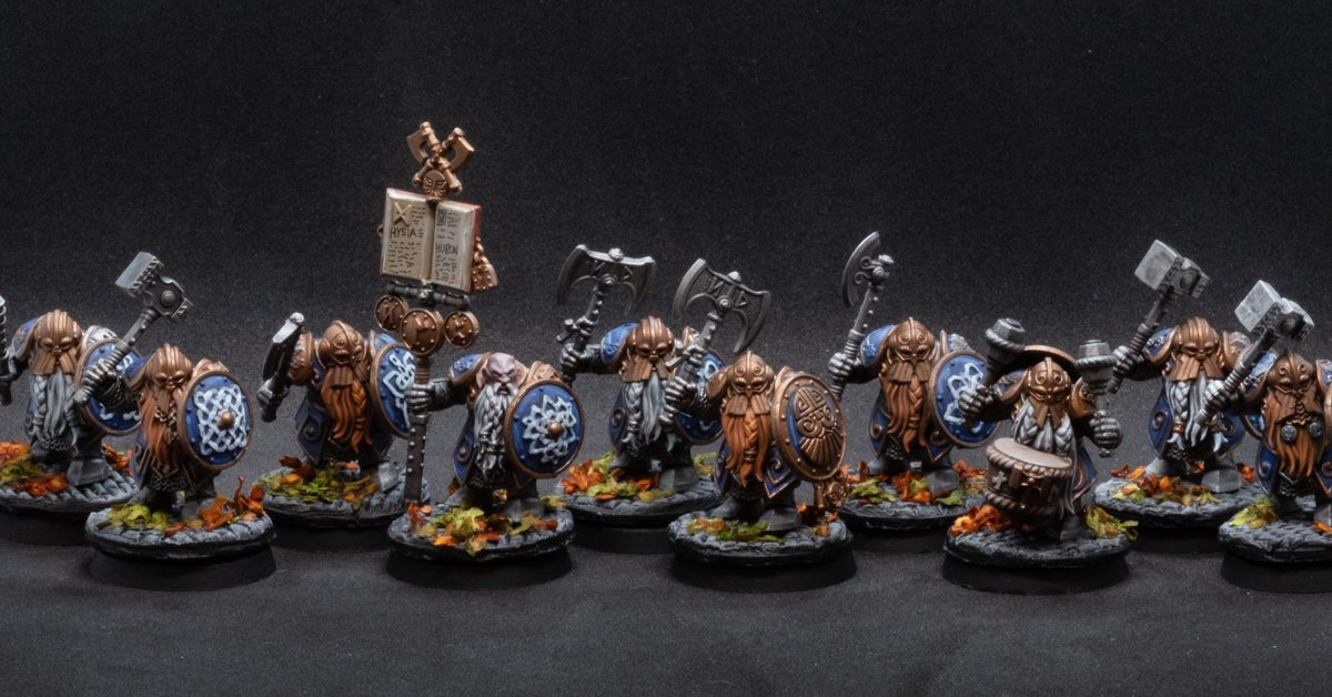 HughWyeth's tweet photo. 10 #ironbreakers done! Another 20 to go. #citiesofsigmar #aos #ageofsigmar https://t.co/KZDk888rpC