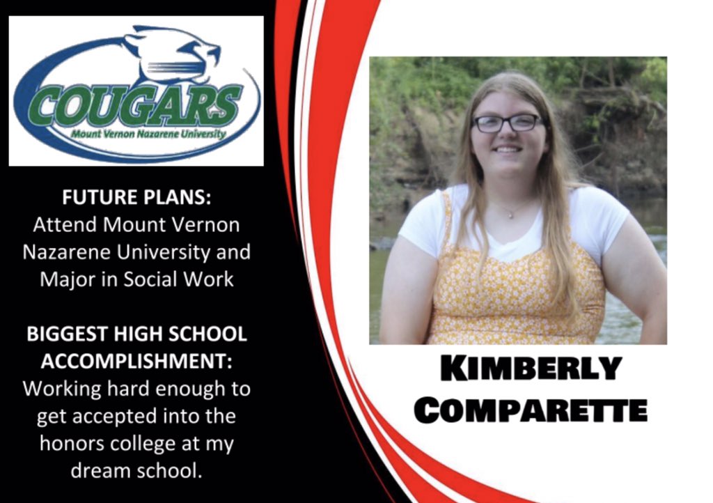 We are excited to celebrate PHS seniors!  Senior s/o today (5/18/20) is Kimberly Comparette.  Kimberly plans to attend <a href="/mvnu1968/">Mount Vernon Nazarene University</a> and major in Social Work.  Congrats Kimberly!  #PerkinsPride🏴‍☠️ #SeniorShoutOut <a href="/2020CLASSPHS/">Perkins Seniors</a>