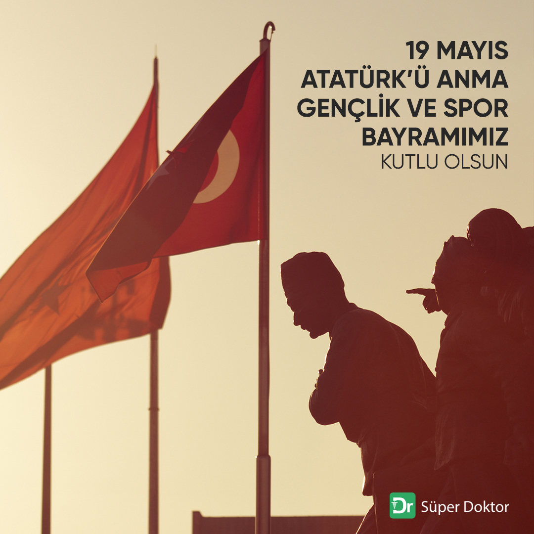 superdoktortr's tweet photo. 19 Mayıs Atatürk'ü Anma, Gençlik ve Spor Bayramımız kutlu olsun. #19Mayıs #19MayısGençlikveSporBayramı https://t.co/Y3EQSlfmz3