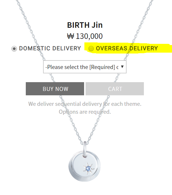 seokjininmyhart's tweet image. I was just able to order one of the #MomentOfLight necklaces from #STONEHENgExBTS !!!  For US Army (and I assume it will work for IArmy too), let me know if you have questions and I can walk you through it!
