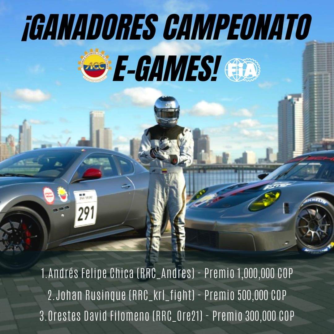 1, 2, 3, 4 y 5 puesto para <a href="/rushracingco/">Rush Racing Colombia</a> que orgullo pertenecer al mejor equipo de Sim Racing en Colombia