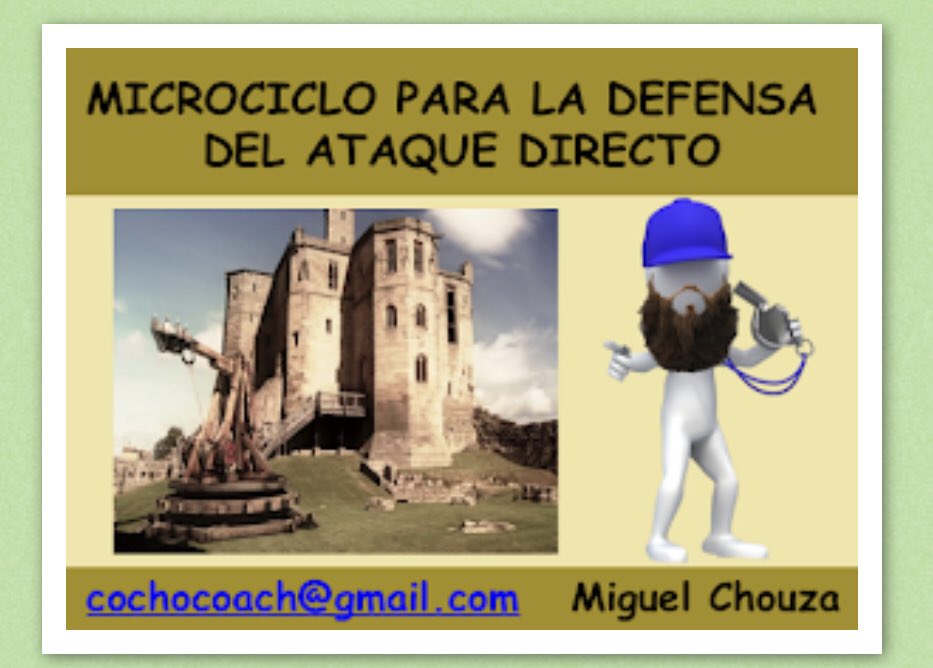 🗓DÍA 33

⚽️ Microciclo para defender el ataque directo de @Cochomono 

Para recibirlo:

1️⃣ Retweet 🔃 para que llegue a más gente.

2️⃣ Activar md para que podamos enviar el enlace 📨

3️⃣ NO CORREO

Únicamente lo recibirán quienes cumplan los pasos.

#️⃣Compartirparacrecerjuntos