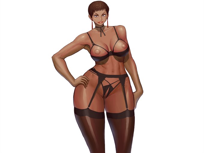 [R-18 NSFW]
面から描いた場合の最終仕上げが(現時点では)こんな感じ。
以前より輪郭線が生き生きしてる気がする。 