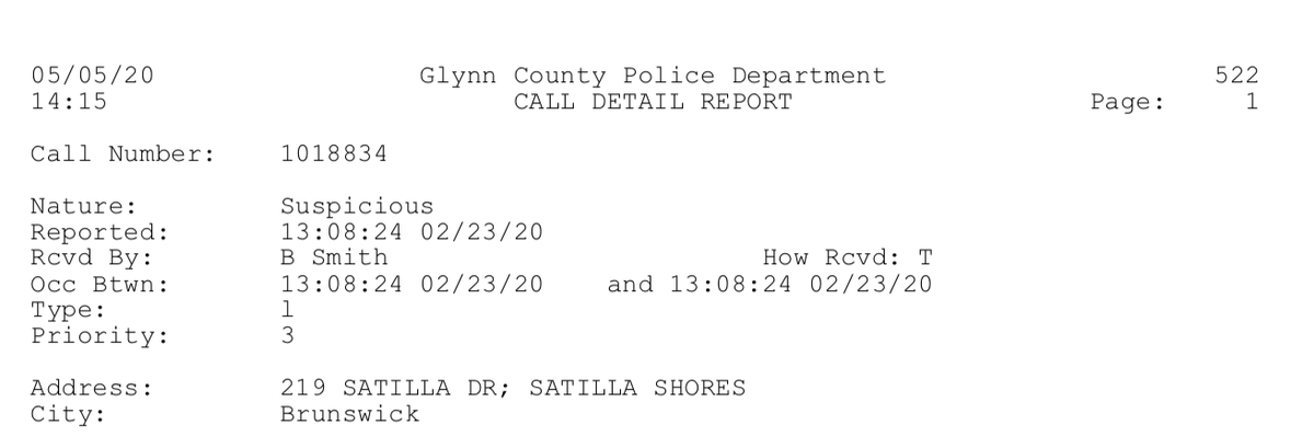 Our colleague in Georgia,  @RichardFausset, obtained 911 calls and logs. The audio files came with the correct time stamp, and the text logs corroborated this (10 sec. difference - presumably accounted for by different computer system, or dispatchers typing).