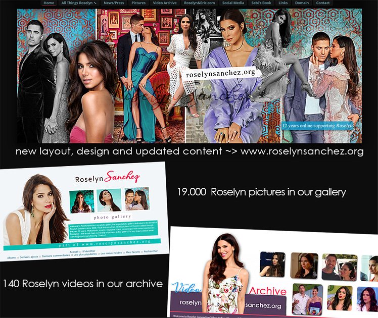 The website has been re designed and updated as well as the video archive and photo gallery. Happy 12 years online to us ! Not regretting any minute of it <a href="/Roselyn_Sanchez/">Roselyn Sanchez</a> 😊💜 
roselynsanchez.org
