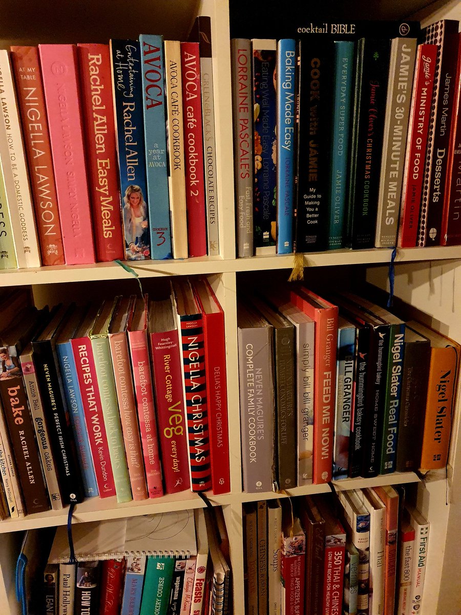 Cookbooks in order again! What to make this week?? #cookbooks #cookbookobsession