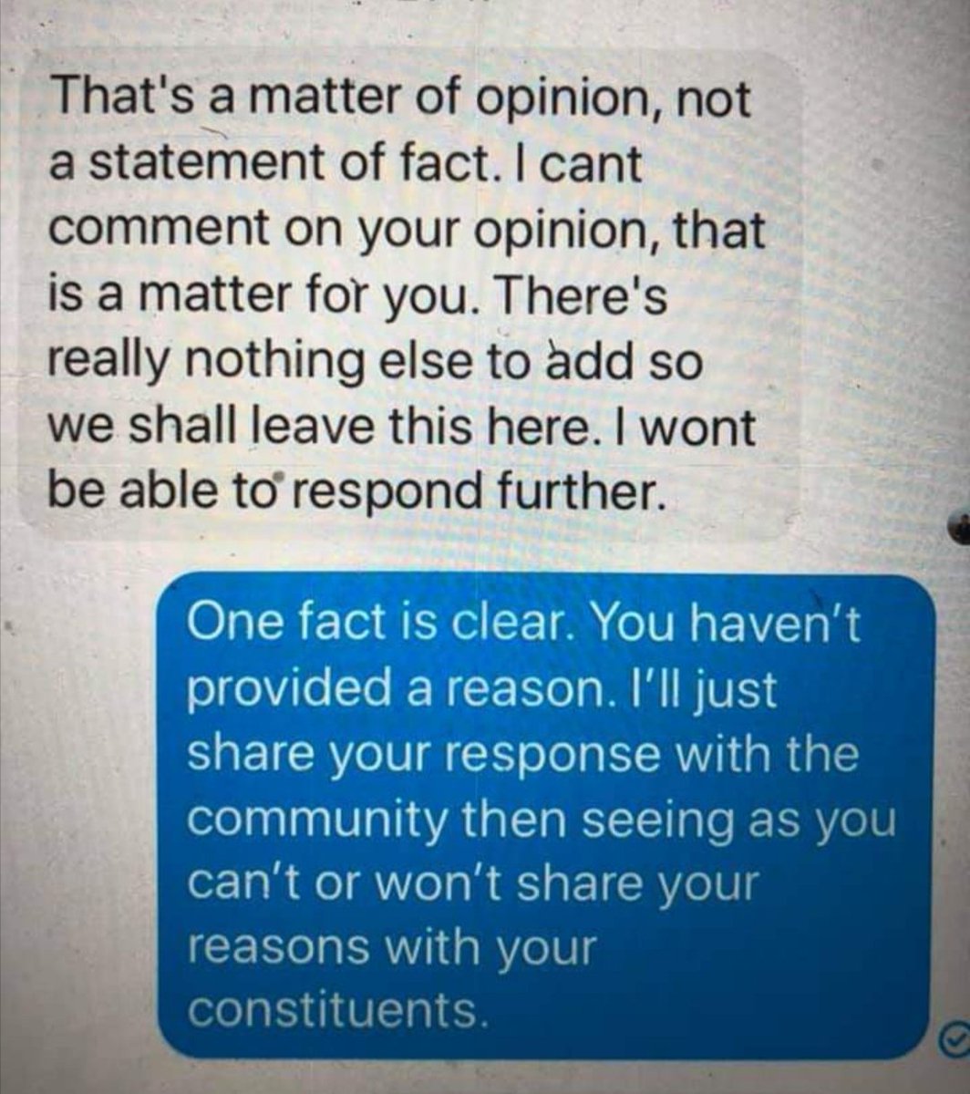 From a local farming group, a farmer asking his MP a question,the response is shocking.