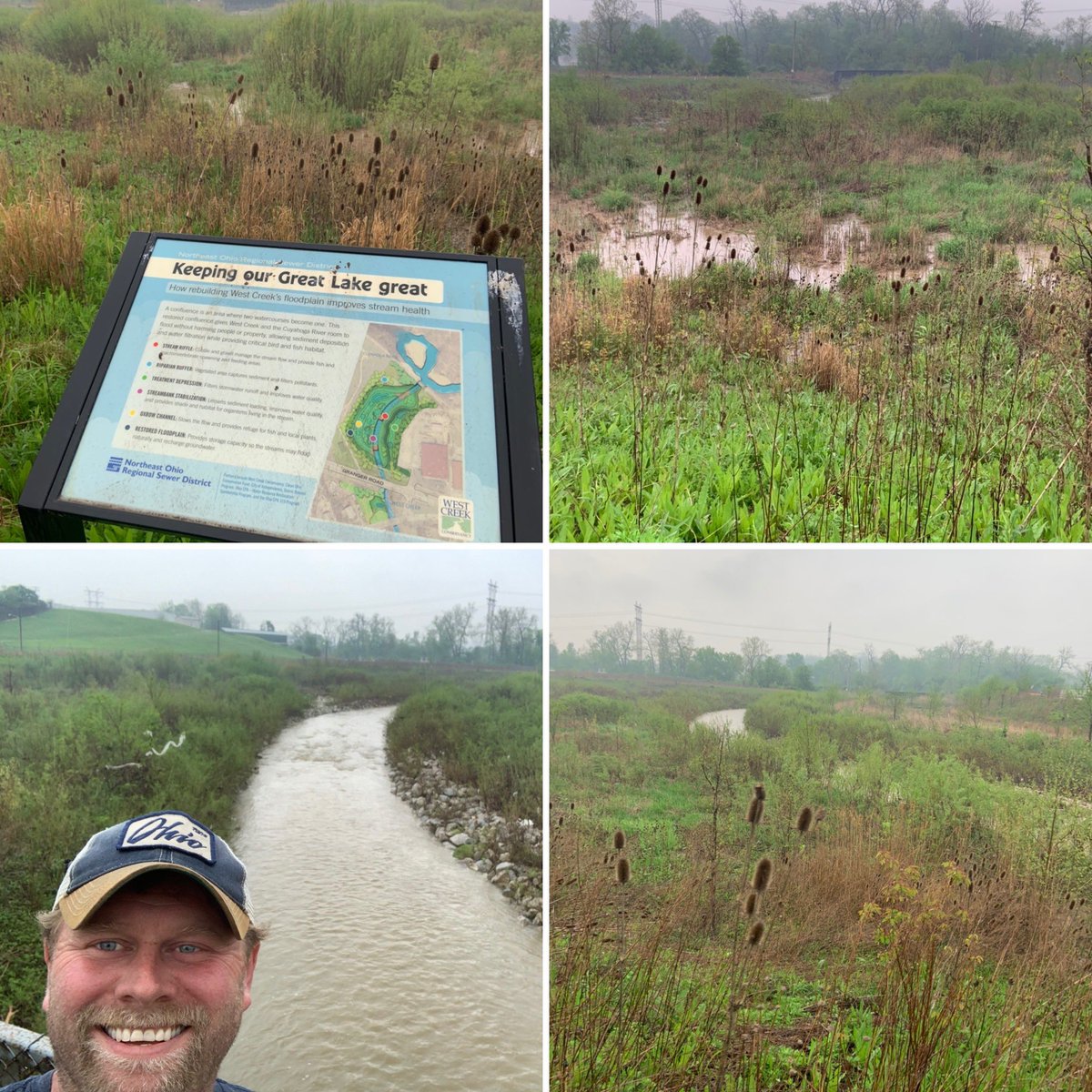 west_creek's tweet photo. Almost 15 years ago we acquired this site - a floodprone 10-acre warehouse and totally entrenched stream, and now a thriving wetland gateway to the #Cuyahoga with amazing bird, plant life and fish! #urbanstreamrestoration #partnership with @neorsd @YourIndyOH #CleanOhio https://t.co/oePNIKrq48