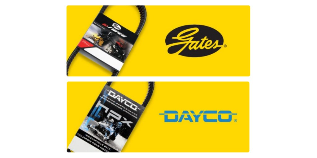 Sixity's tweet photo. Gates and Dayco are the global leaders in aftermarket drive belts for ATV and Snowmobile applications. Shop now to find out why. https://t.co/rFMC20UR3G https://t.co/iPjtCdbPRg