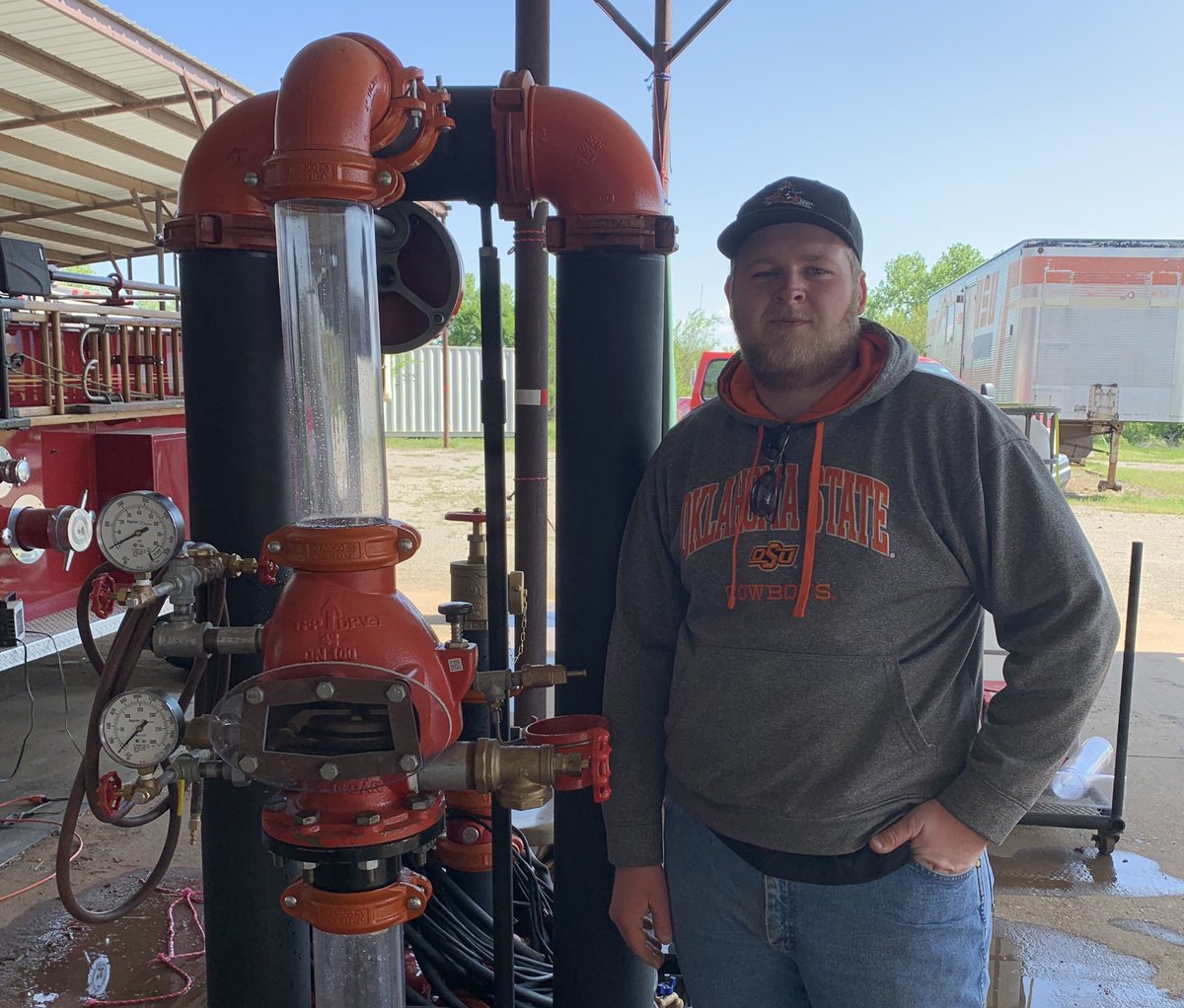 FPSETatOKstate's tweet photo. Congrats to Trevor Gillispie, todays featured #okstate #fpset #2020graduate ! Trevor will be headed to Kansas City and will be working for Henderson Engineers! We know you will make us proud! 🤠🎓🔥🎉 @OSU_CEAT @okstate @hendersonengs #GoPokes https://t.co/0SbY7i0Sxu
