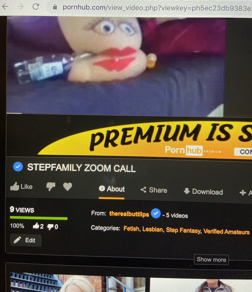 therealbuttlips's tweet photo. 😂😂😂😂 pornhub renamed it “stepfamily zoom call” 😂😂😂😂😂 https://t.co/TFmamvDrnf