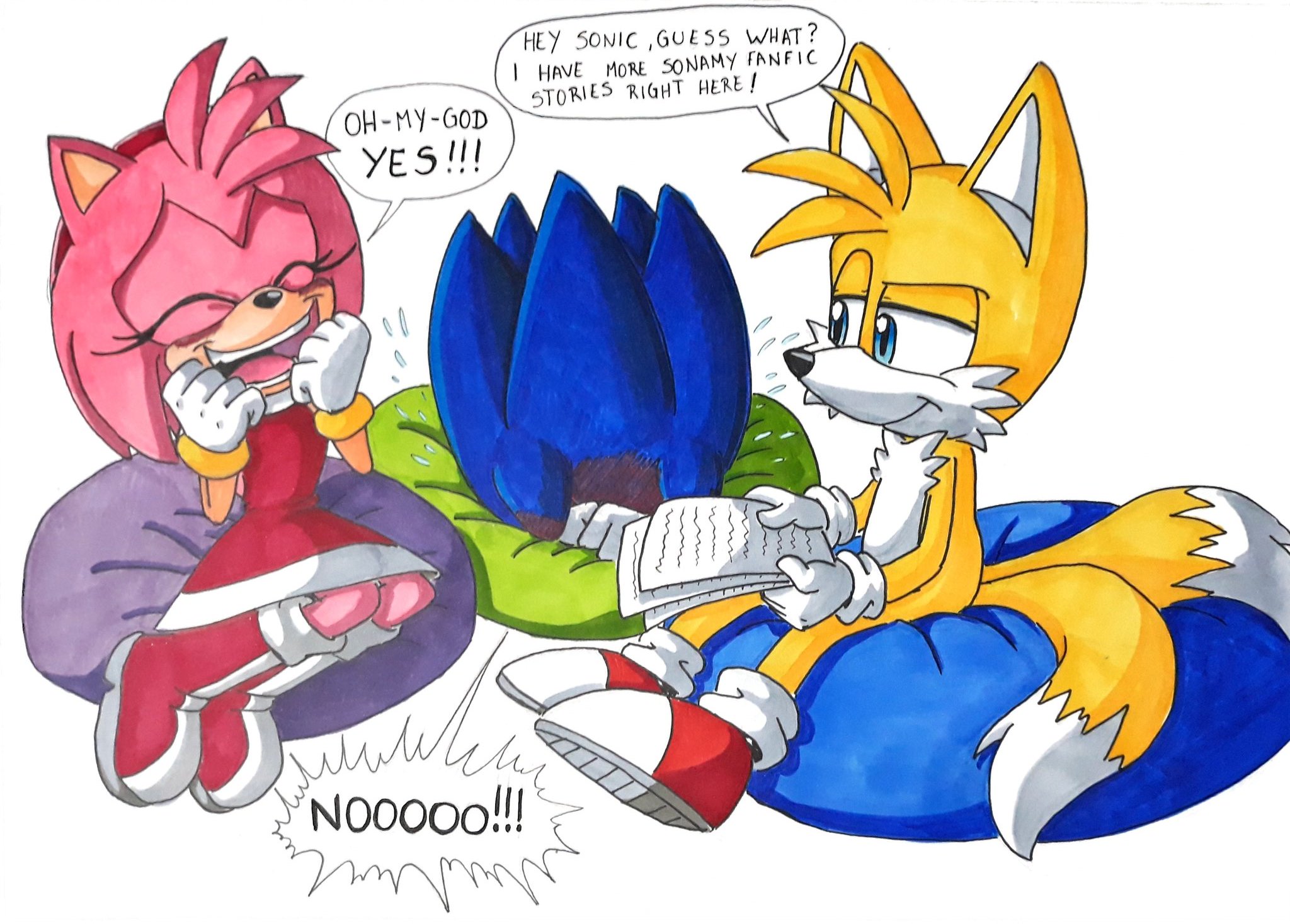 Joana Calado on X: If I were you I would start running @GottaGoFastYT  @BulmaBunnyGirl #Sonic #amyrose #sonamy #fanart  / X