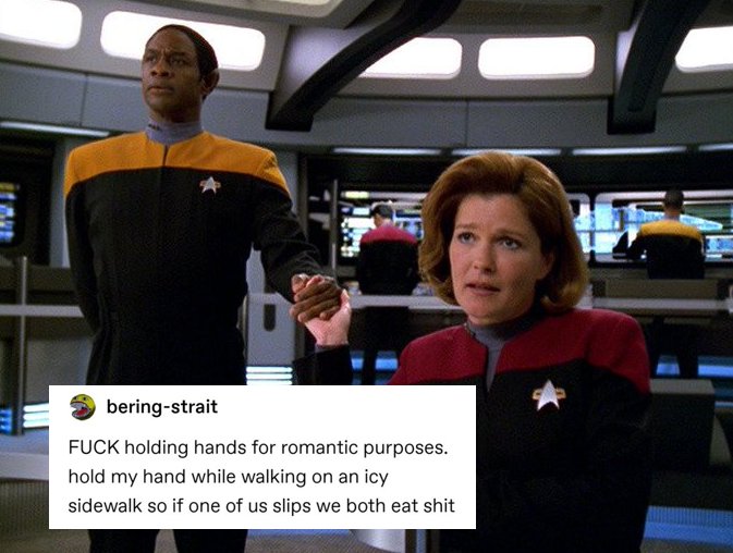 star trek: voyager characters as some of my favorite tumblr text posts