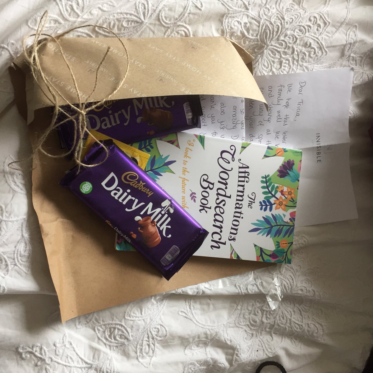 Thanks to ⁦<a href="/InvisCreations/">Invisible Creations®</a>⁩ who sent this lovely surprise that came at the weekend for me and to share with my 97 year old Dad who was delighted ⁦@JJHousingTrust⁩