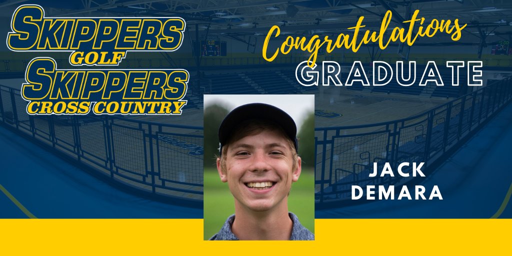 sc4athletics's tweet photo. Skippers Golf and Cross Country congratulate team member Jack DeMara on graduation! We are so proud of you, Jack! #SkipperPride #ForeverASkipper https://t.co/kzKuAEG3PE