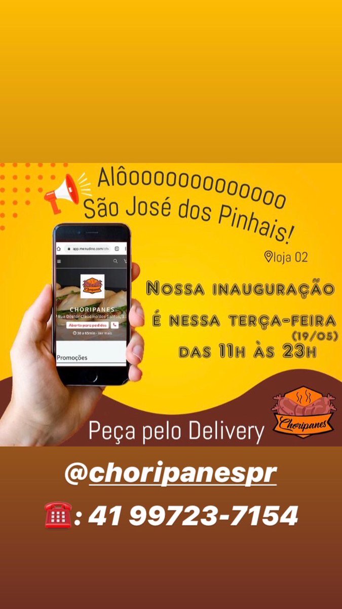 Nathyalbanski's tweet photo. >CUSTA R$0 DIVULGAR O TRABALHO DO AMIGUINHO< 
Pessoal, amanhã é a inauguração da lanchonete do meu pai aqui em SJP, nossa especialidade é o pão com linguiça argentino. Por enquanto estaremos atendendo apenas por delivery/ retirada. Não deixem de conferir e compartilhar! Obrigada! https://t.co/cAiByvV6aA