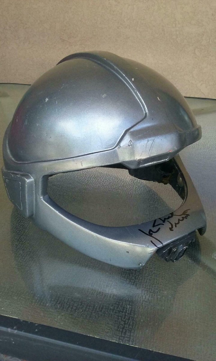 For those interested and with very deep pockets ($5k+) the 1st Season  screen-used Pilot's Helmet (worn by Airwolf pilots Peter McKernan Snr, Jim  Deeth and others), that was uniquely signed by JMV