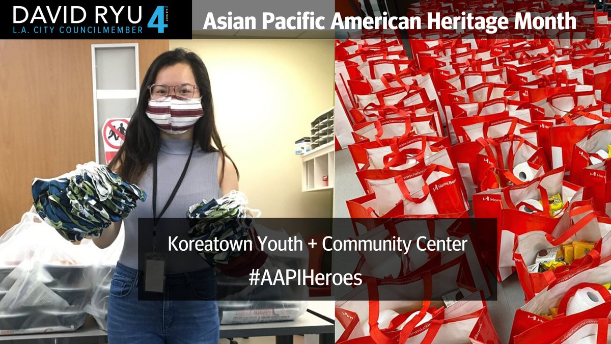 davideryu's tweet photo. Koreatown Youth + Community Center @KYCCLA has worked for decades to support at-risk youth in Koreatown. During the COVID-19 pandemic, they launched an emergency food delivery program to connect hundreds of seniors and families with food and essential items. #AAPIHeroes #APAHM https://t.co/VlRFahCS8F