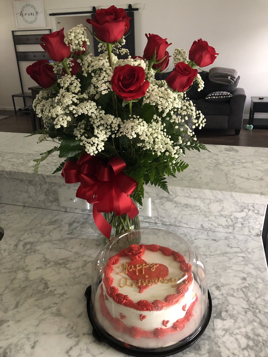 CLEwing17's tweet photo. He got me flowers, I got him food. I think we know each other 🤣 https://t.co/VZoIL2lXJq