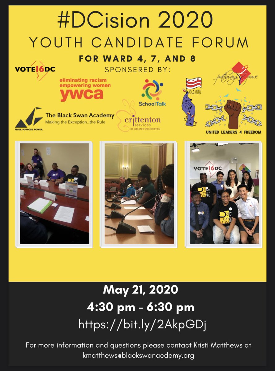P2PDC's tweet image. This Thursday we are joining forces to center the voices of youth of color and first time voters in #DCision2020. @VinceGrayWard7 we hope you will join us!