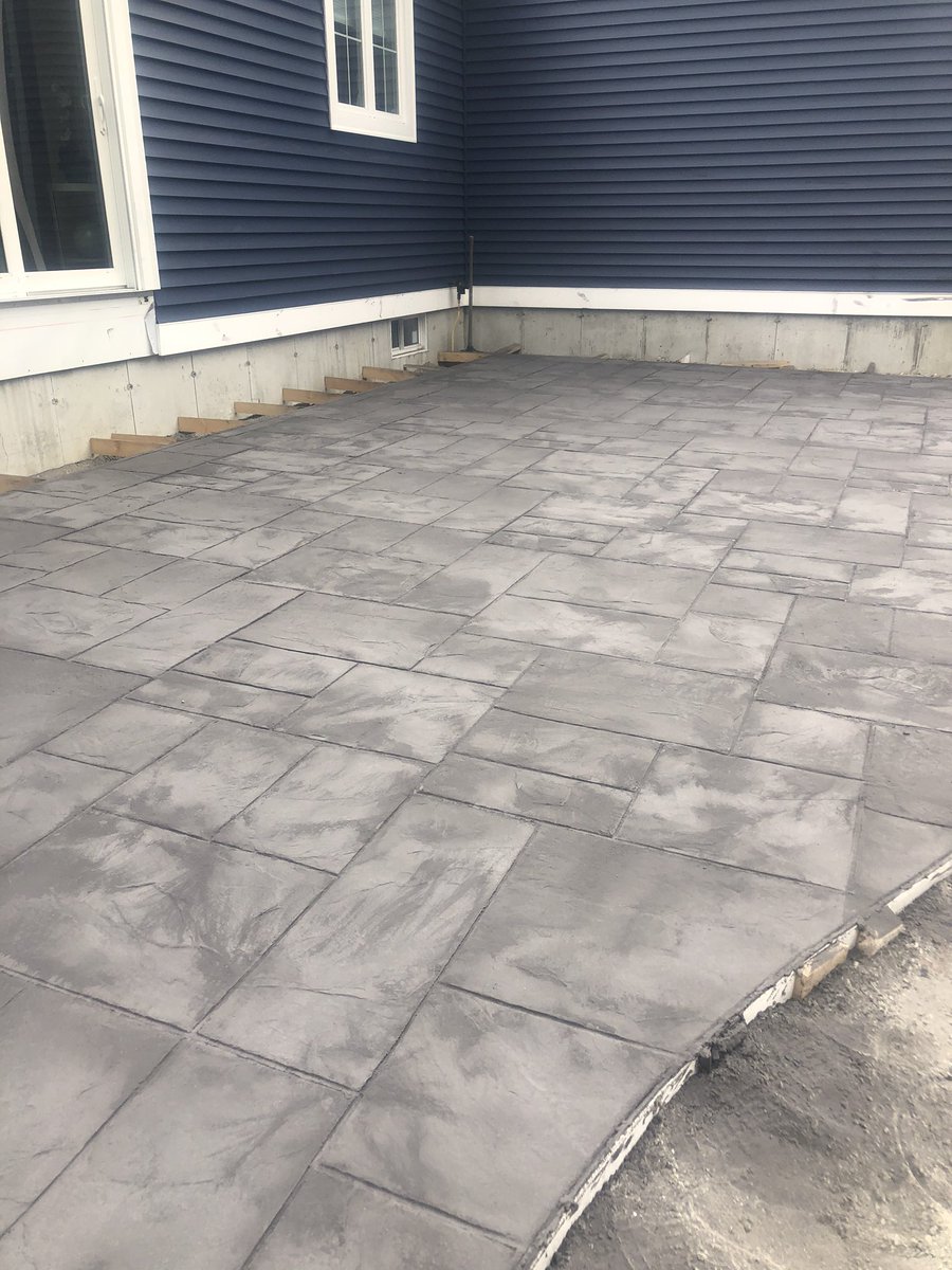 CreteExpert's tweet image. Stamped this concrete patio in Falmouth, ME 
#stampedconcrete #concretepatio #everythingaboutconcrete #mikedayconcrete