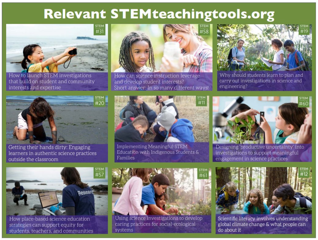 STEMAZingST's tweet photo. #STEMAZingResource: If you haven't explored @STEMTeachTools for resources related to all topics and issues associated with #STEM education, perhaps some of these will entice you to explore. #Diversity #Equity #StudentDriven #AuthenticSTEM and so much more! https://t.co/sVrb5NTKxS https://t.co/AKQAJjU1um