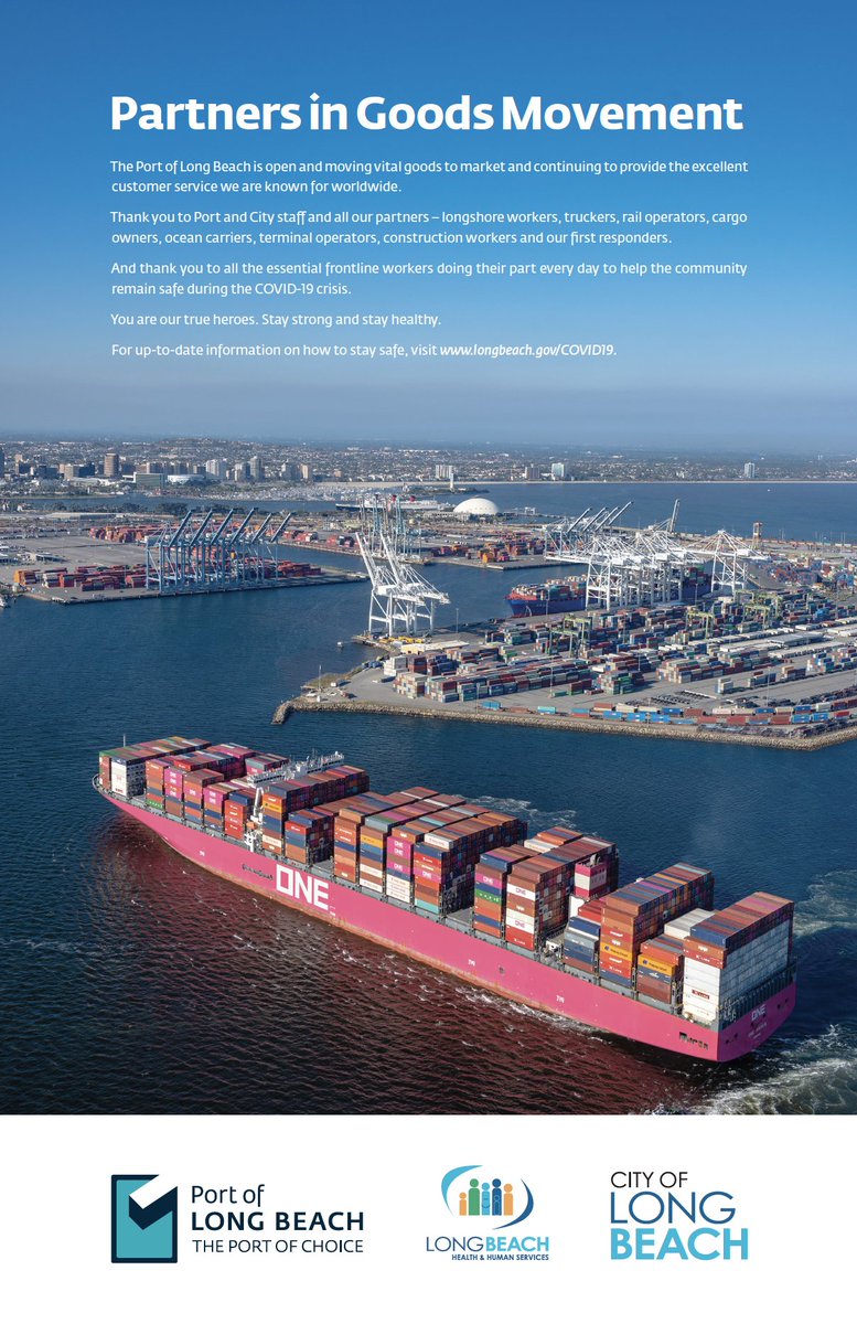 The Port of Long Beach is open and moving vital goods to market and continuing to provide the excellent customer service we are known for worldwide.