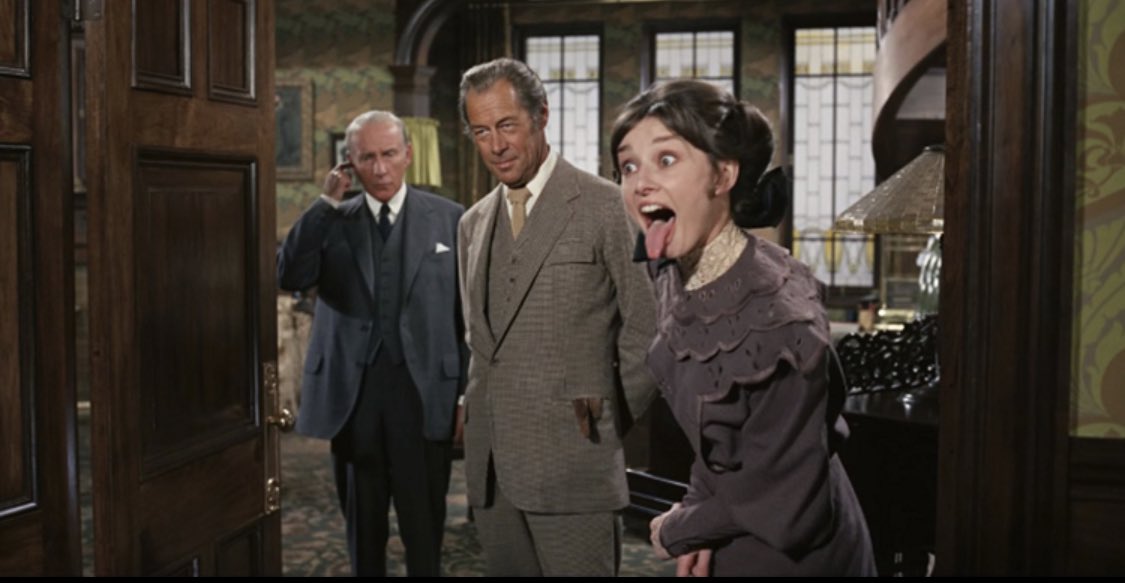 MY FAIR LADY (dir. George Cukor) I’ve never actually seen this before but I read Pygmalion the other day so figured might aswell. A bit classist, and ‘fixer uppy’ - don’t think it’s aged terribly well lols? But the songs were fun and I enjoyed Audrey