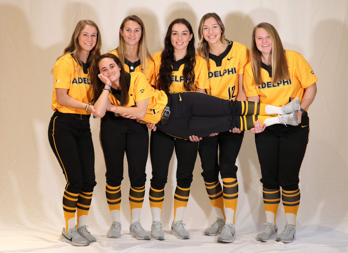 AdelphiSb's tweet photo. We will certainly miss this fun-loving group...

Our graduating class of 2020!! 🎓

Wishing you all the best in your future endeavors!!!

#1 Emily Turney
#2 Elisabeth Berard
#5 Megan Sneeden
#7 Allie Laird
#12 Abbey Fortin
#23 Kailah Konkel

#AdelphiGrad2020 #StayGold https://t.co/0Jk27taDwX