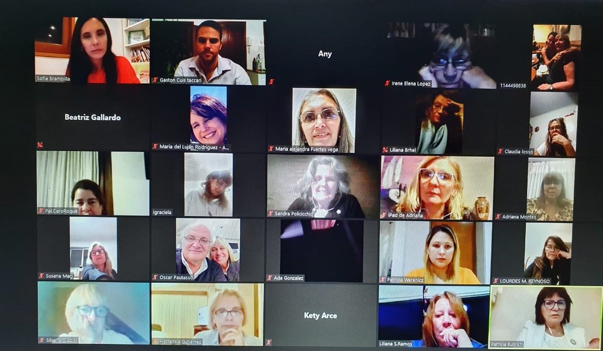 GastonCuis's tweet photo. Junto a la vicepresidente del Pro Biedma, participamos de una reunión por Zoom con referentes de Pro Mujeres y la presidente Patricia Bullrich https://t.co/BDIpgq5h7V