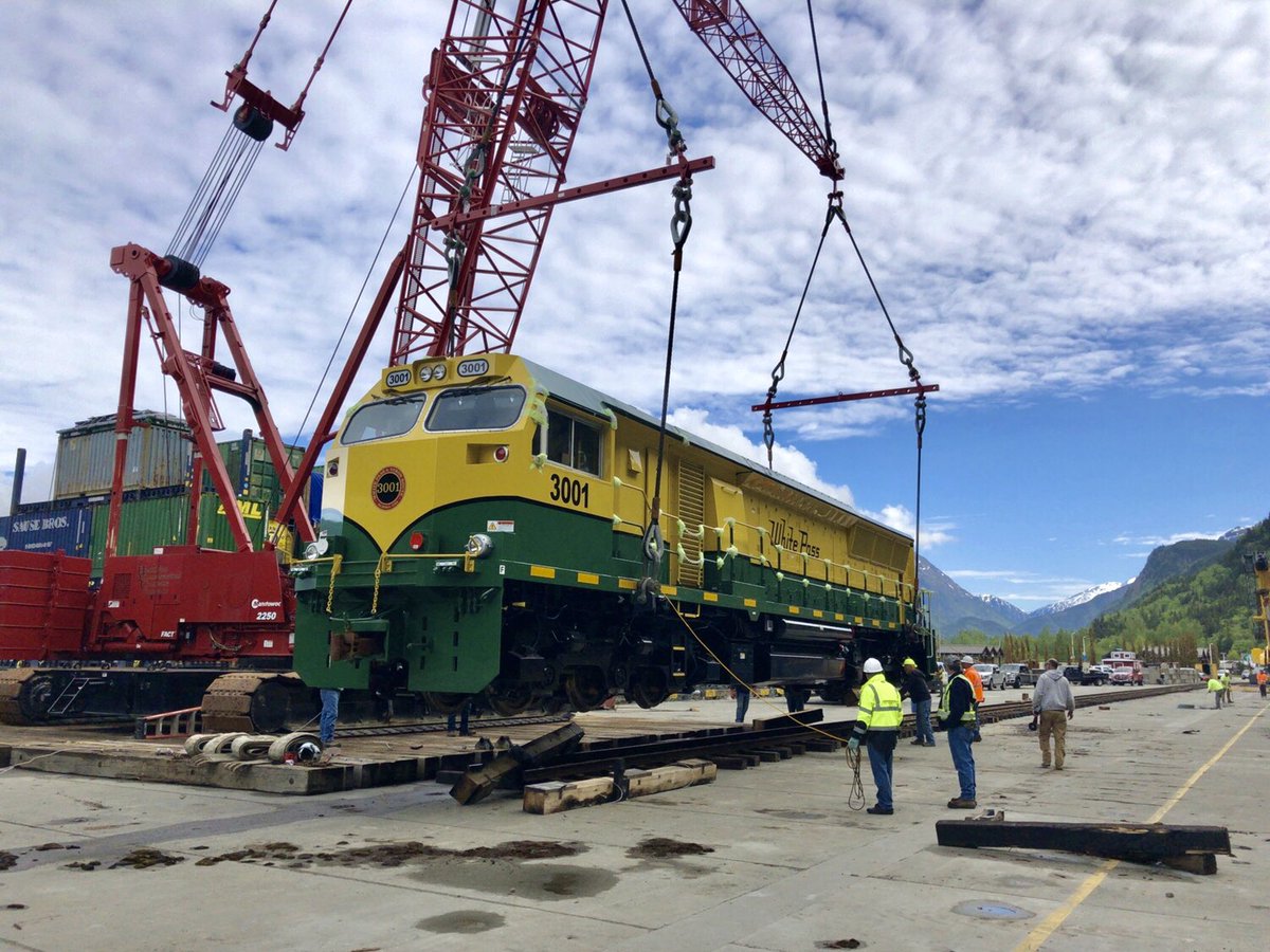 WhitePassRail's tweet photo. Welcome to the White Pass &amp; Yukon Route fleet #3001! https://t.co/5eJSzoHJdR