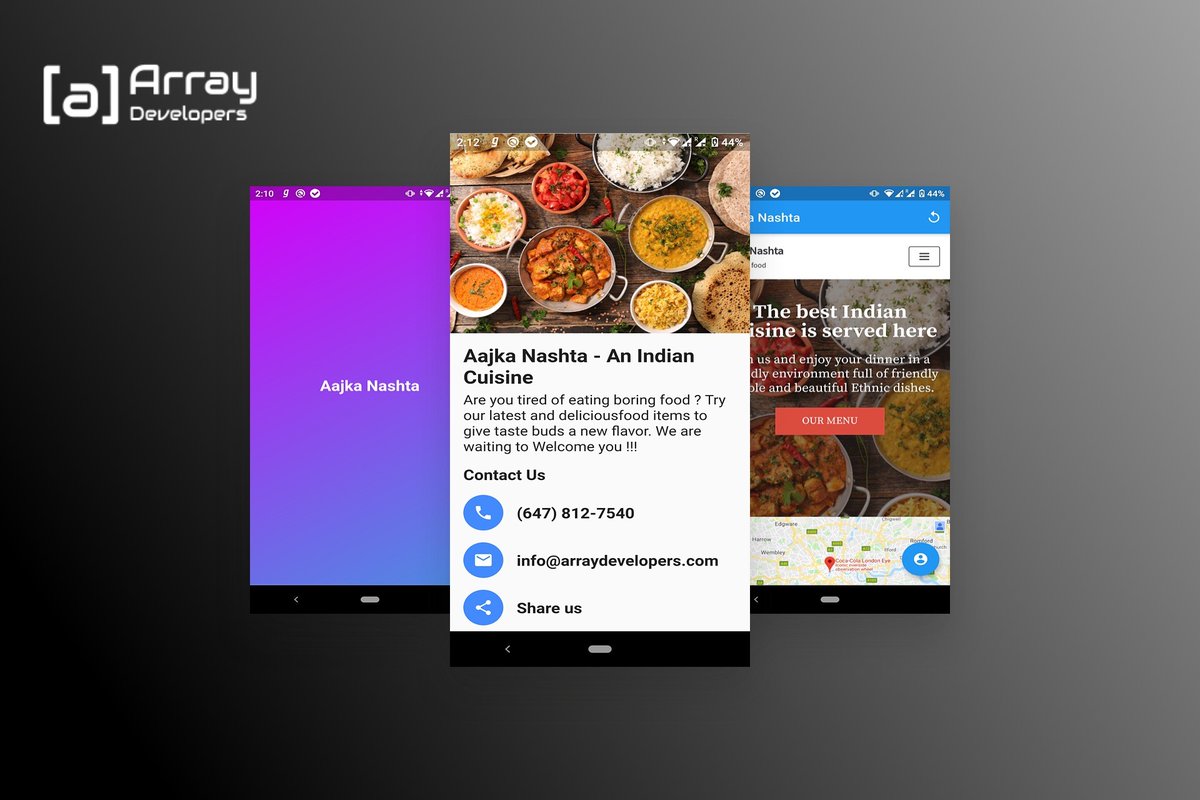 ArrayDevelopers's tweet photo. Website converted to Mobile App(Android &amp; App) with native features like Splash Screen, Intro Sliders and Business info pages.
Contact Us to get your Mobile app.
https://t.co/xwmT8VzNCA

#Website #MobileAppDevelopment #Toronto #restaurant #Ontario #Canada #mobileapp #WordPress https://t.co/fLsFHirh6w