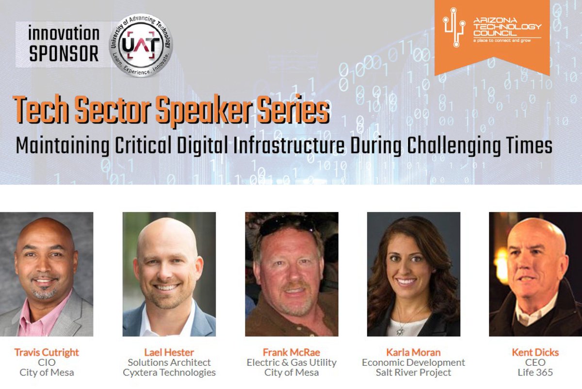 aztechcouncil's tweet image. In case you missed it: A panel of infrastructure experts from @CITYOFMESA @cyxtera @SRPconnect &amp;amp; @Life365Inc discussed the vital role infrastructure plays in the economy. Moderated by @BigDataSW CEO Kirk Busch, it was a great discussion &amp;amp; worth a listen: bit.ly/2Tir8gm
