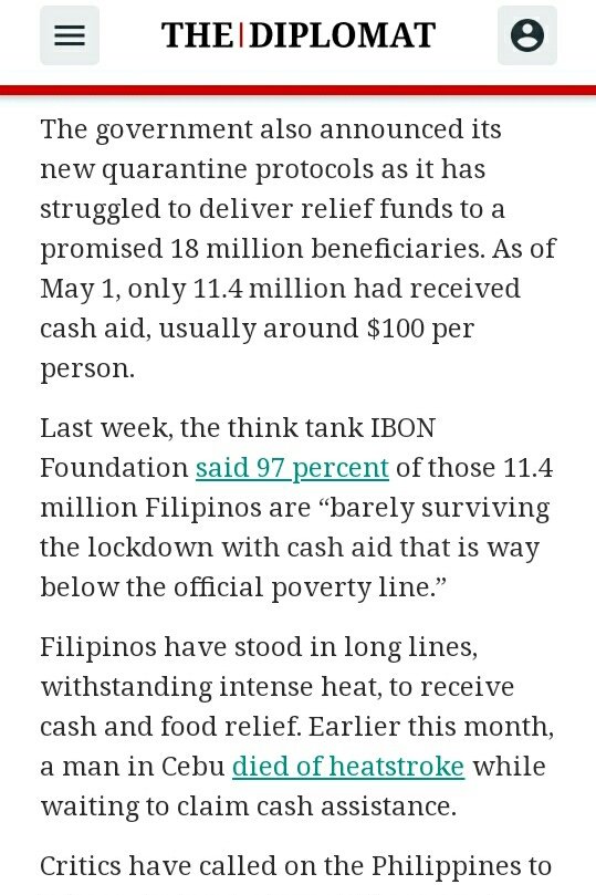 MrFrankBaraan's tweet photo. EXPECTATIONS/PROMISES
1. 18M Pinoys will get cash aid
2. 30K tests/day by end of May

REALITY
1. Only 11.4M Pinoys received aid
2. Less than 200K tested—out of 107M Pinoys

OUTRAGEOUS! While the TraPos get tested TWICE, the poor might not even get tested ONCE?! #MassTestingNowPH https://t.co/dKc85zs9CW