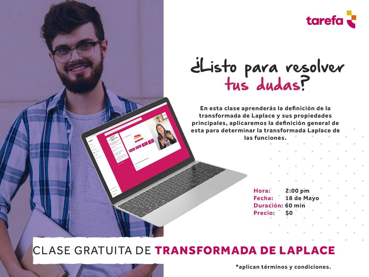 🛑 Resuelve tus preguntas en la CLASE GRATUITA de La Transformada de Laplace.
Inscríbete aquí, son cupos limitados 👉 bit.ly/2LkzC1T

#18Mayo #conquis18 #survivior2020 #菅田将暉を許すな #sailormoonredraw