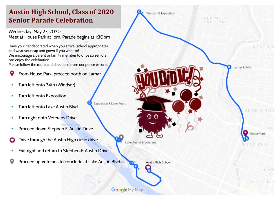 Class of 2020 Senior Parade! Seniors click the link for instructions. drive.google.com/file/d/1PtetJo…