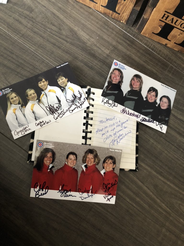 Spring cleaning. These go a ways back. Never would I ever think I would get to play against some of these women, let alone play with some! <a href="/CBernardCurler/">Cheryl Bernard</a> <a href="/hnedohin/">Heather Nedohin</a> <a href="/jjonescurl/">Jennifer Jones</a> <a href="/JillOfficer/">Jill Officer OLY</a> <a href="/overtonclapham/">Cathy OvertonClapham</a>