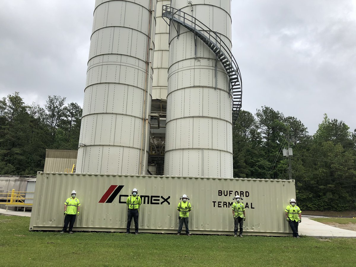 Thanks to Robert Walls and his team at the Buford Cement terminal for the visit today.  The terminal was in great shape!  @CEMEX_USA #Zero4Life