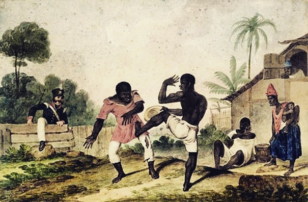 Cela peut nous faire penser au kalenda en Dominique, au danmyé en Martinique à la capoeira au Brésil et au moringue (ou moring) dans certains territoires de l'océan indien.