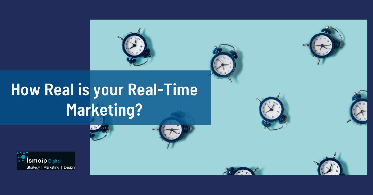 Ismoip's tweet image. The term “real-time marketing” gets bandied about regularly, brands that can actually implement real-time efforts stand to outperform their competition

Learn More: bit.ly/3dPR4ro
#realtime #marketing #outpreform #marketingsolutions #internetmarketing #digitalmarketing