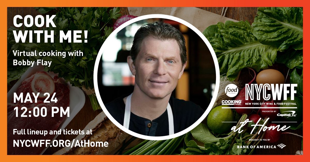 Let’s cook brunch for a good cause... Sun, 5/24, 12pm EST for an online cooking class w/ <a href="/NYCWFF/">NYC Wine & Food Festival</a> at Home. I’ll teach you how to make one of my favorite brunch recipes followed by Q&amp;A. Proceeds benefit restaurant workers affected by COVID-19. RSVP bit.ly/2ZsfcMX