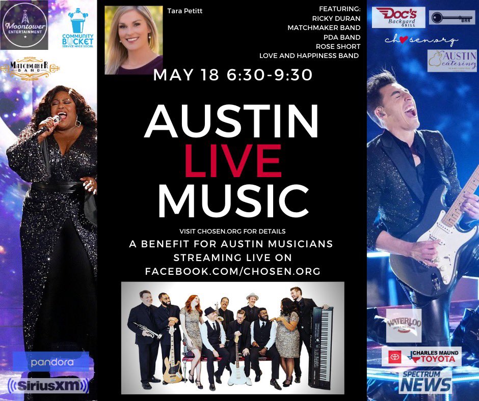 So grateful to have the opportunity to be the MC of this amazing event! Tune in tonight on Facebook Live at 6:30!
@SpecNewsATX #LoneStarMusicBeat
#AustinMusic #ATXmusic <a href="/IamRickyDuran/">Ricky Duran</a> <a href="/IamRoseShort/">Rose Short</a>