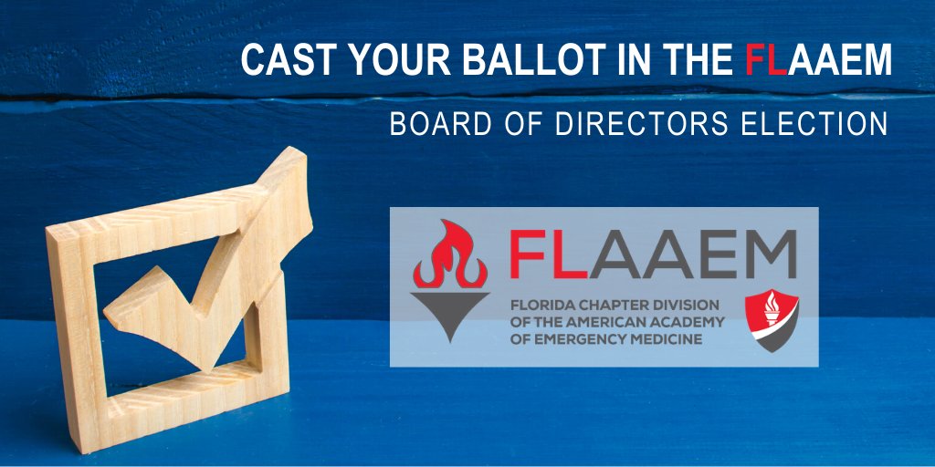 aaeminfo's tweet photo. Voting is now open for the 2020 Florida Chapter Division of AAEM #FLAAEM Board of Directors election. Cast your ballot today: https://t.co/OR0O2BmZBK https://t.co/sFzCDAqVlb