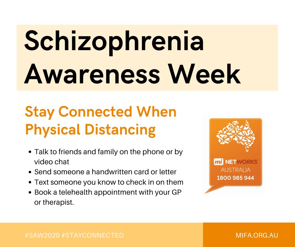 Staying connected is one way to maintain your mental wellbeing. Even though physical distancing due to COVID-19 has made connecting in person more difficult, there are some simple things you can do to stay connected.
#SAW2020 #StayConnected