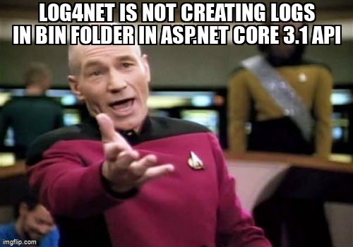 overflow_meme's tweet image. Log4Net is not creating logs in bin folder in Asp.Net Core 3.1 API stackoverflow.com/questions/6187… #log4net #aspdotnetcore31 #csharp #aspdotnetcore