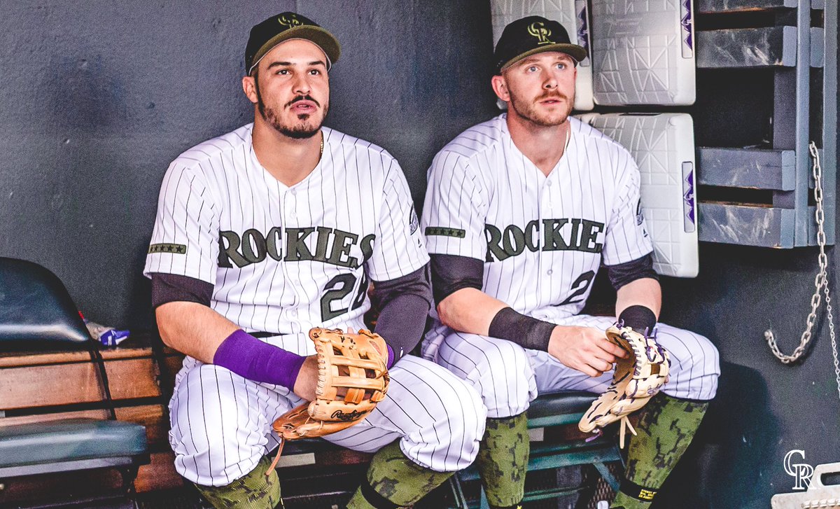 Rockies's tweet photo. Baseball’s best left side 😍📚 https://t.co/WqAZDTgzRe