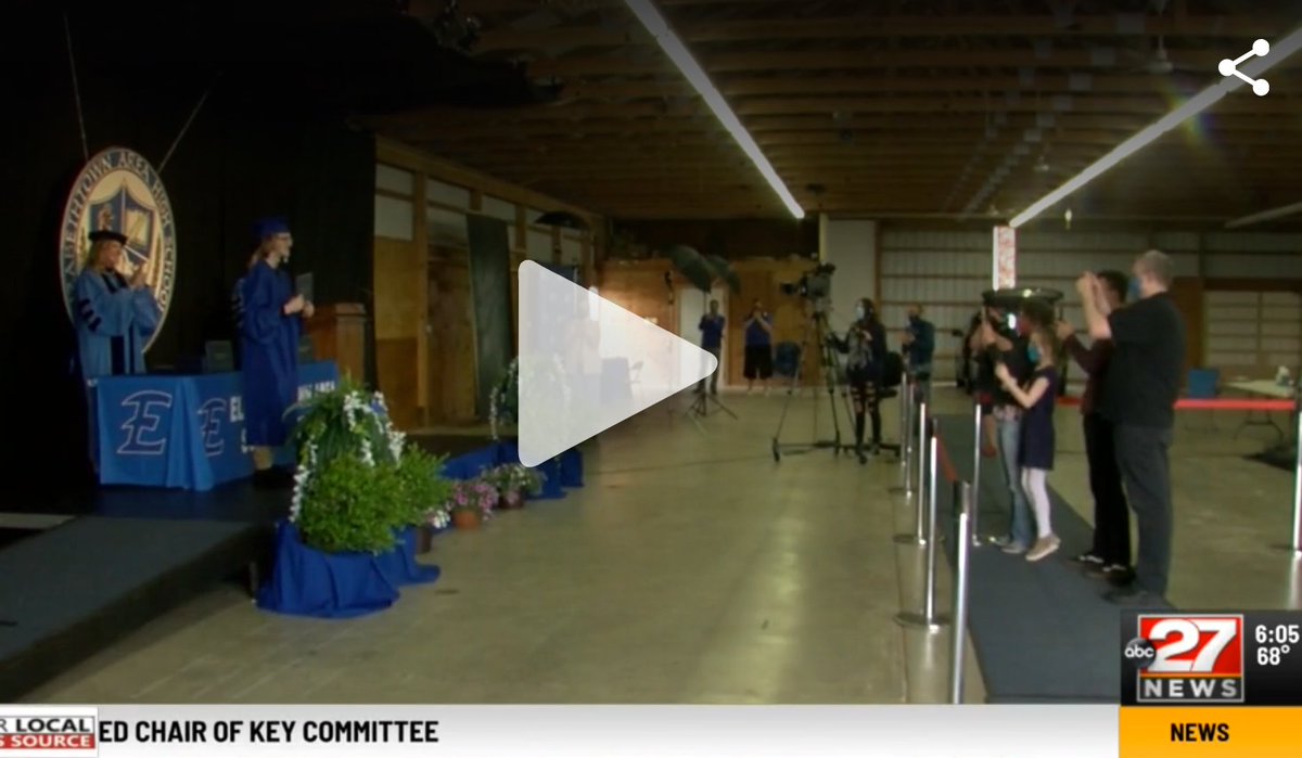 etownPAschools's tweet photo. Thank you ABC 27 for supporting our seniors and providing an inside look at the Class of 2020's Commencement program! https://t.co/ZMnXETmwjq https://t.co/3MEMiyOqJg