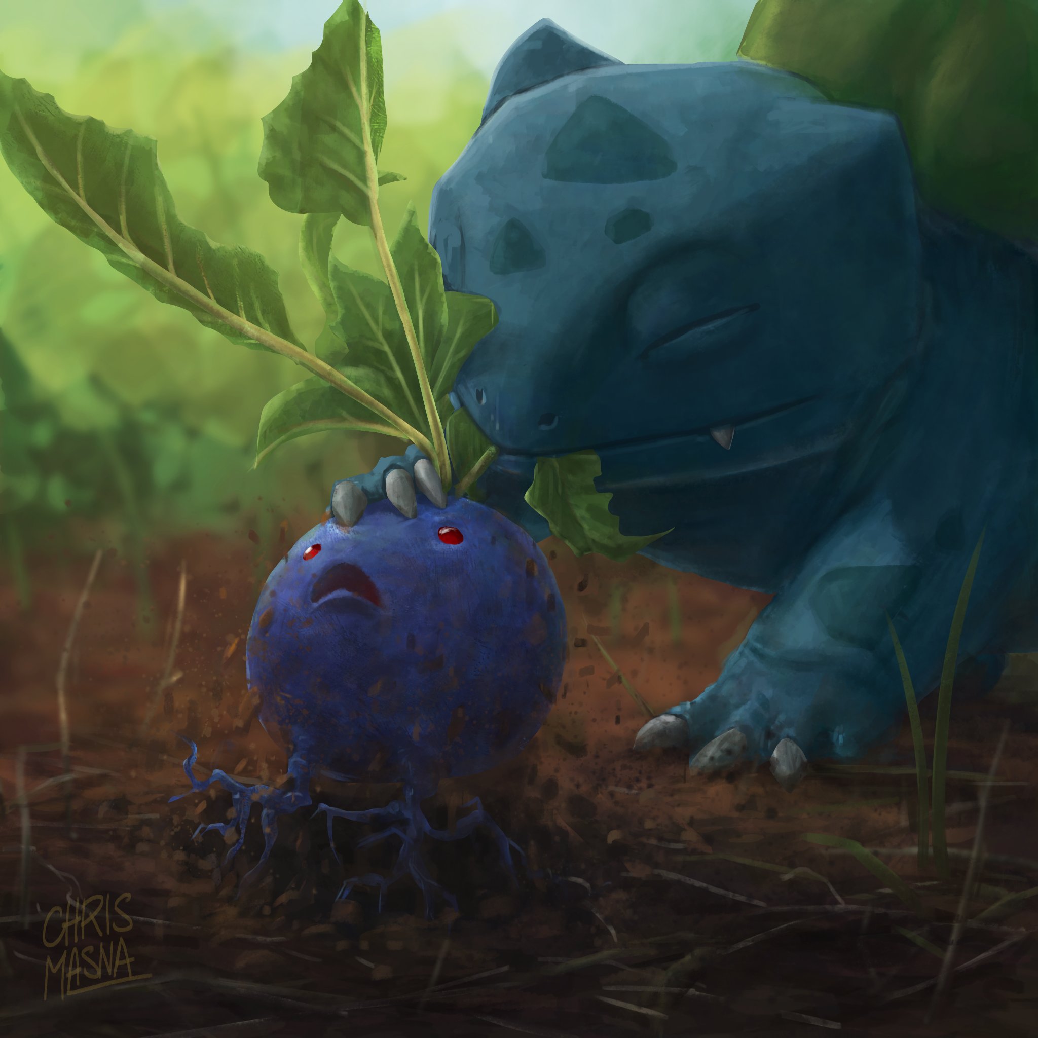 Oddish and Bulbasaur (Pokemon's) DianW18 - Illustrations ART street